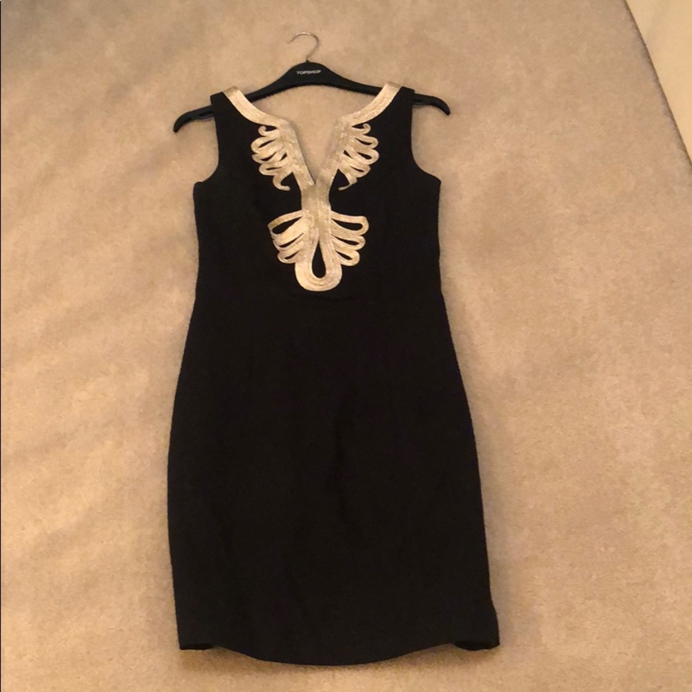Lilly Pulitzer 00 black shift dress